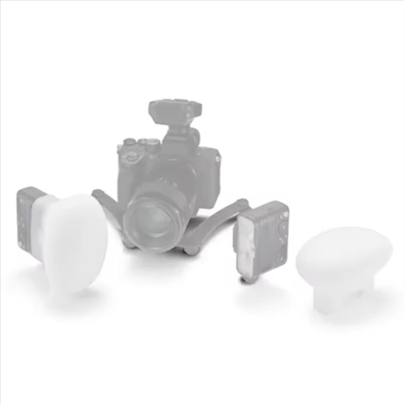 1/2PCS Dental Diffuser Silica Gel Diffusion Dome Kit for Godox V860 V850 TT685 TT600 MF12/MF12-K2 Flash