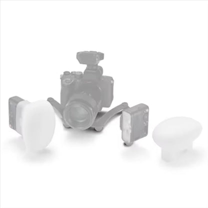 1/2PCS Dental Diffuser Silica Gel Diffusion Dome Kit for Godox V860 V850 TT685 TT600 MF12/MF12-K2 Flash
