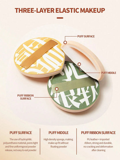 1/2Pcs Soft Non-Eating Foundation Sponge Puff High Density Bouncy for Flawless Makeup Wet Dry Use Available