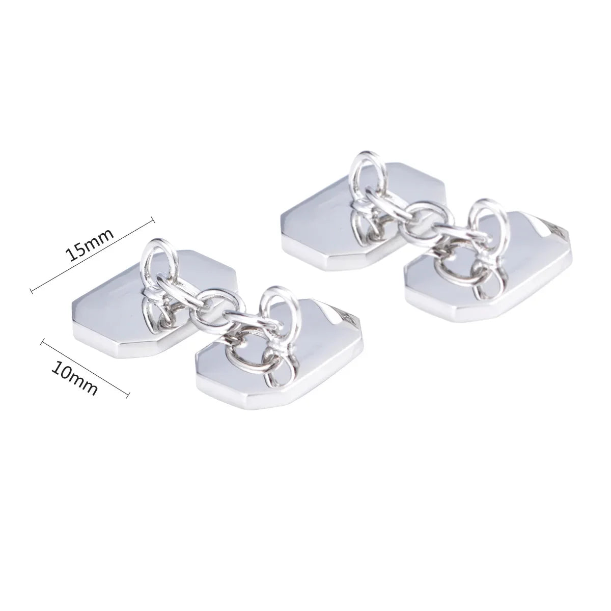 Double Sided Fritillaria Chain Cufflinks Men's French Shirt Personalized Button Valentine's Day Gifts Friend Birthday Present