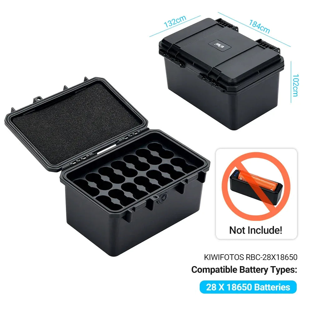 Multi Slots 18650/21700/AA/AAA/Coin Battery Case Storage Box Container Holder IP67 Waterproof And Dustproof Battery Storage Box