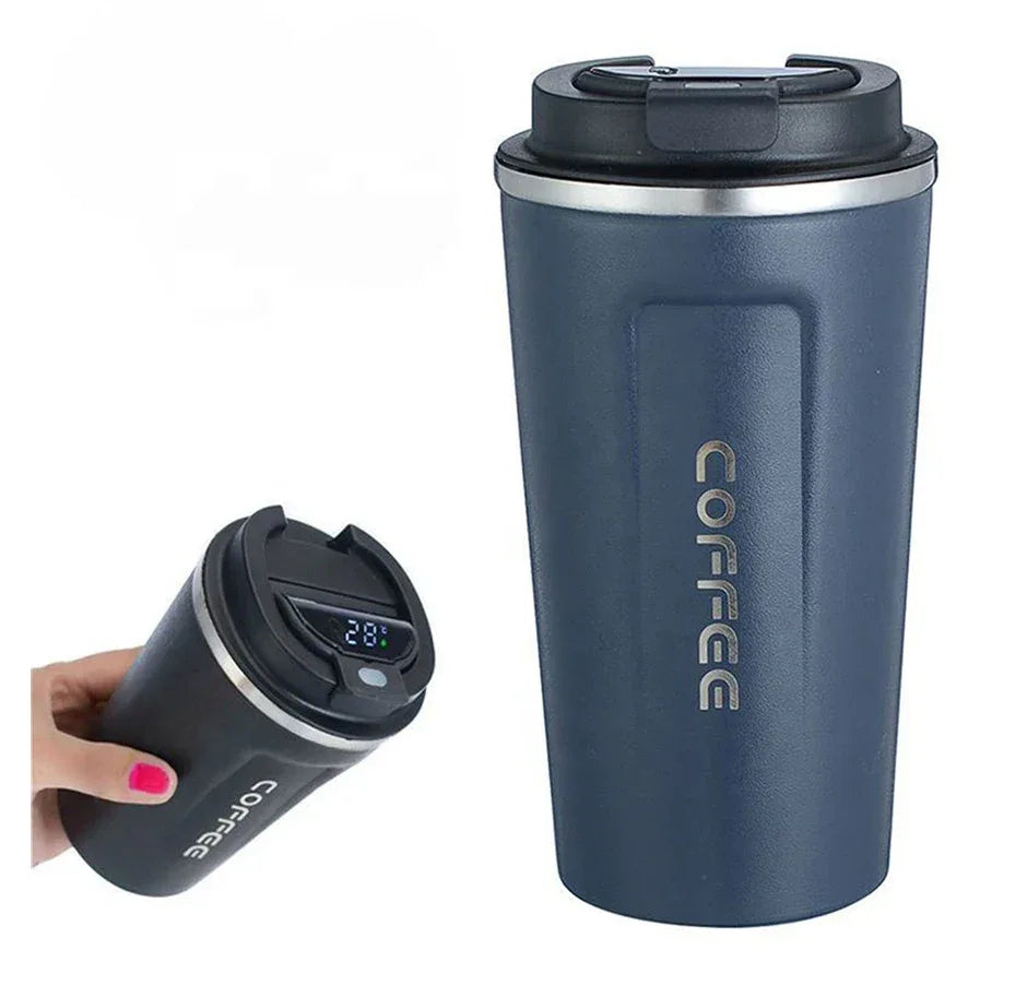 Stainless Steel Smart Coffee Tumbler Thermos Cup with Intelligent Temperature Display Portable Travel Mug 380ml 510ml