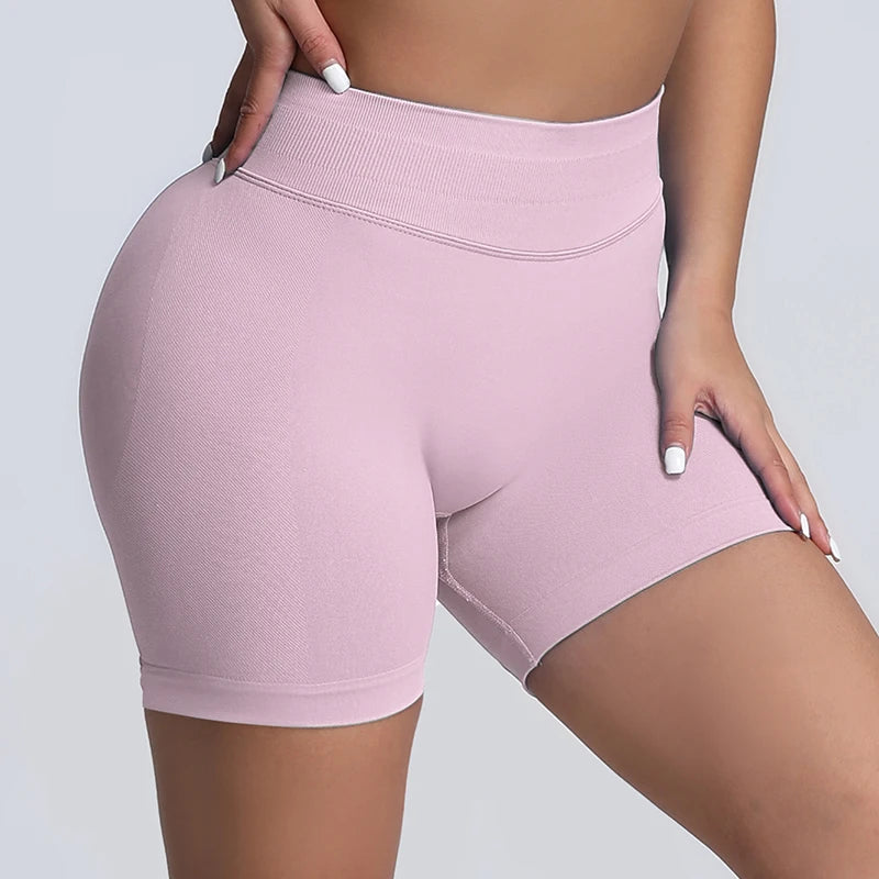 Impact Shorts Women High Waist Hip Lifting Yoga Short Fitness Seamless Elastic Workout Wear Woman Yoga Shorts Gym Female
