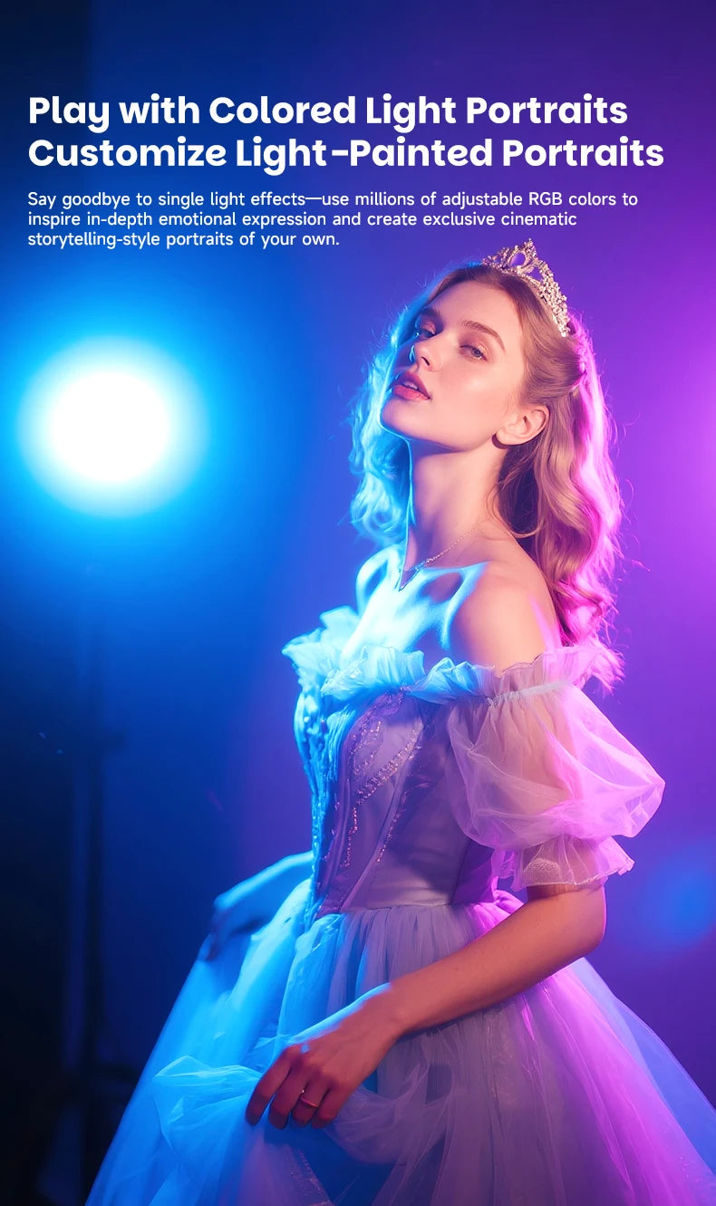 Miaotu RGB Photography Light G230W G330W Portable LED Video Lamp 2800K-6500K Studio Live Fill Light