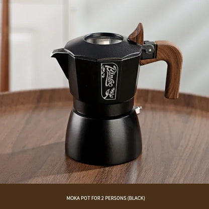 Bincoo Dual Valve Moka Pot Espresso Maker Electric for Home Camping Coffee Extraction Tool Italian Barista Tool Espresso Machine