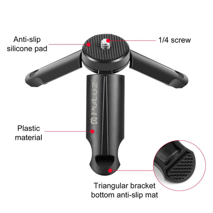 PULUZ Mini Portable Folding Plastic Stand Tripod Tripode&Universal Phone Clamp Bracket Smartphones Holder Clip for xiaomi,huawei