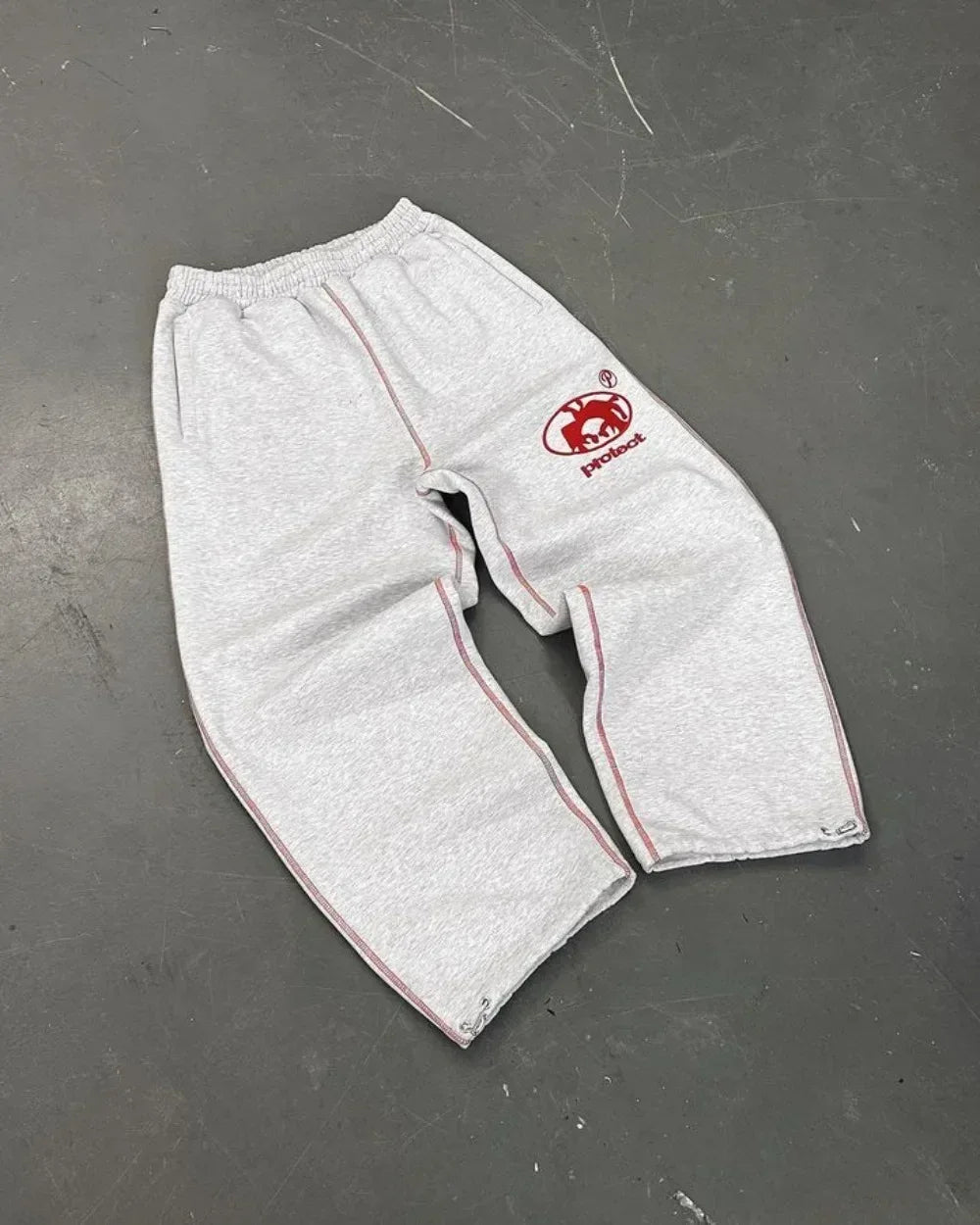Man Y2k Pants Joggers Men Streetwear Embroidered Pink Long Sweatpants Cargo Clothing Casual Police Trousers American Harajuku