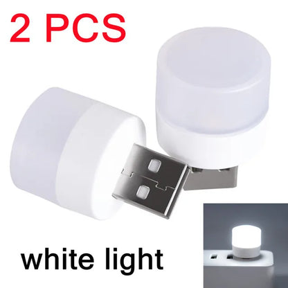 5V USB Plug Lamp Computer Mobile Power Charging Small Book Lamps LED Eye Protection Reading Light Small Night Lights 3/2/1PCS