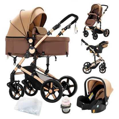Baby Stroller 3 in 1 stroller lightweight strollers  Baby Carriage mutifunction strollers Baby newborn stroller mother kids