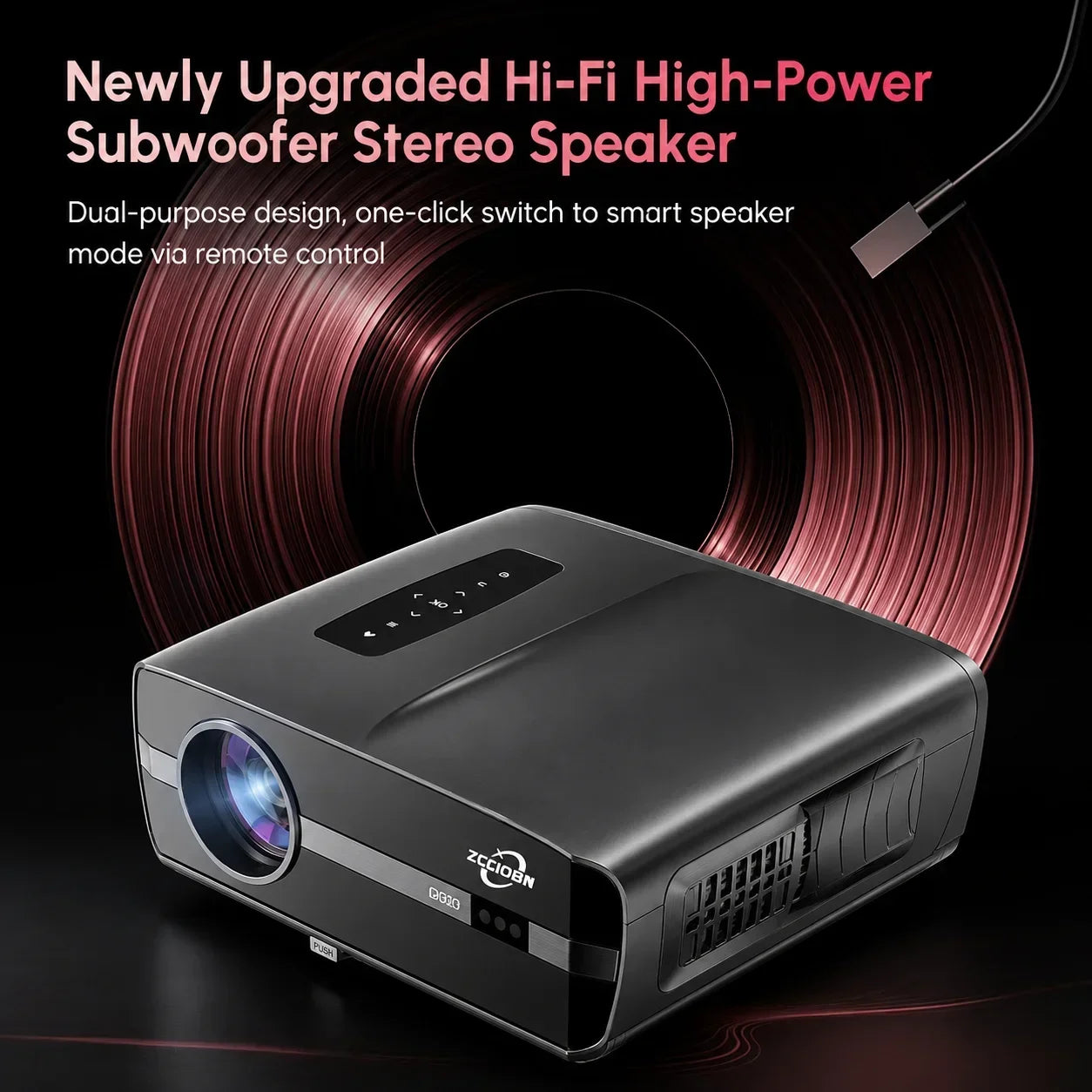 Official Google TV 4K Smart Projector Netflix Certified Native 1080P Dolby Audio WiFi6 Auto Focus HDR Home Theater HDMI BT5.4