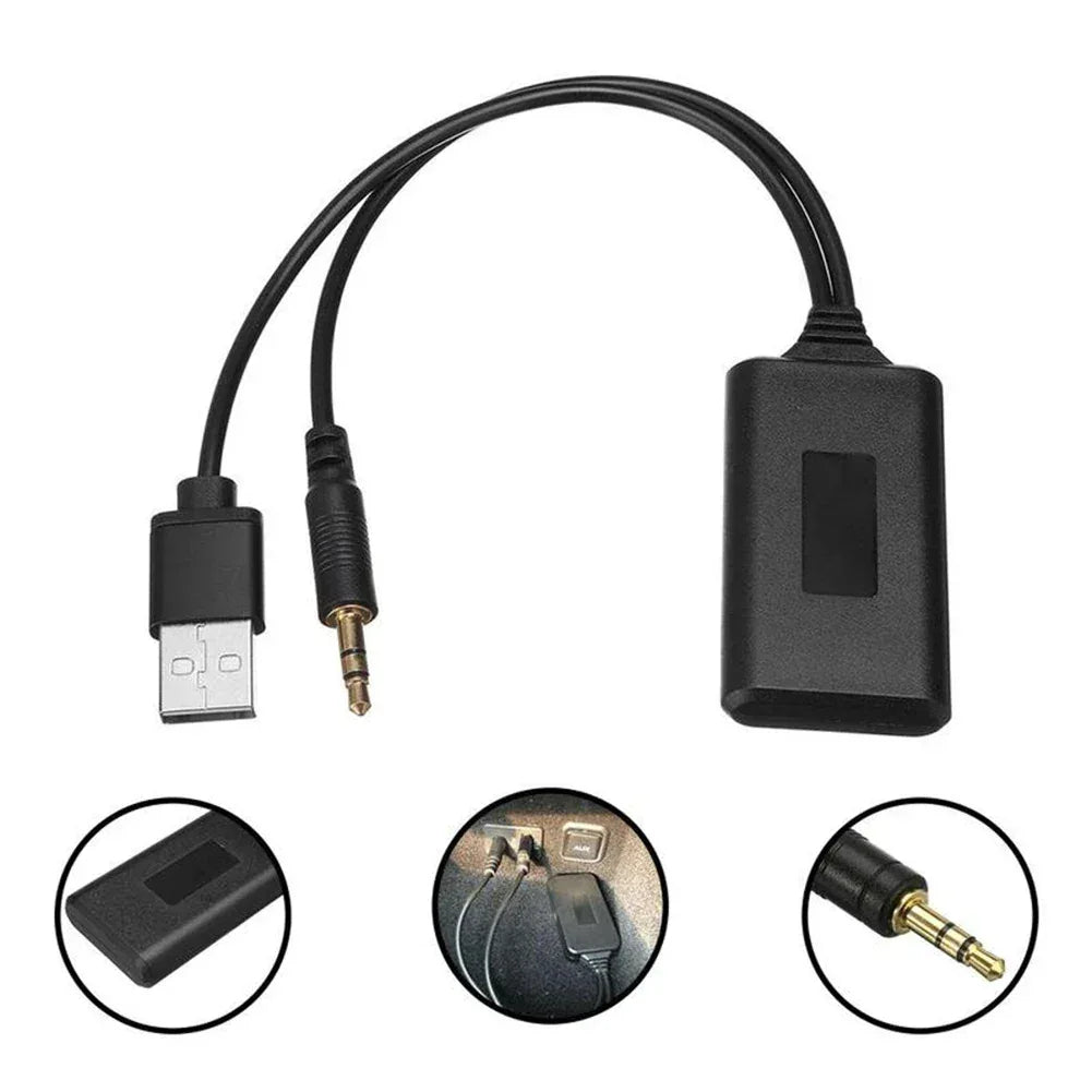 Universal Bluetooth-compatible Music Receiver Aux Adapter Bluetooth-compatible Music Audio Receiver Adapter Auto Accessories