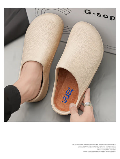 Men Chef Shoe Slippers Couples Garden Clogs Women Water Proof Cozy Sandals For Pet Workers Outdoor Fishing Shoes Doctor Shoes