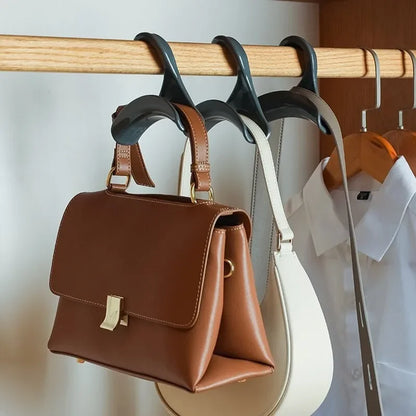 3-20pcs Widen Plastics Hanger Connection Hook Stackable Space Saving Storage Multifunctional Bag and Hat Hanging Rack