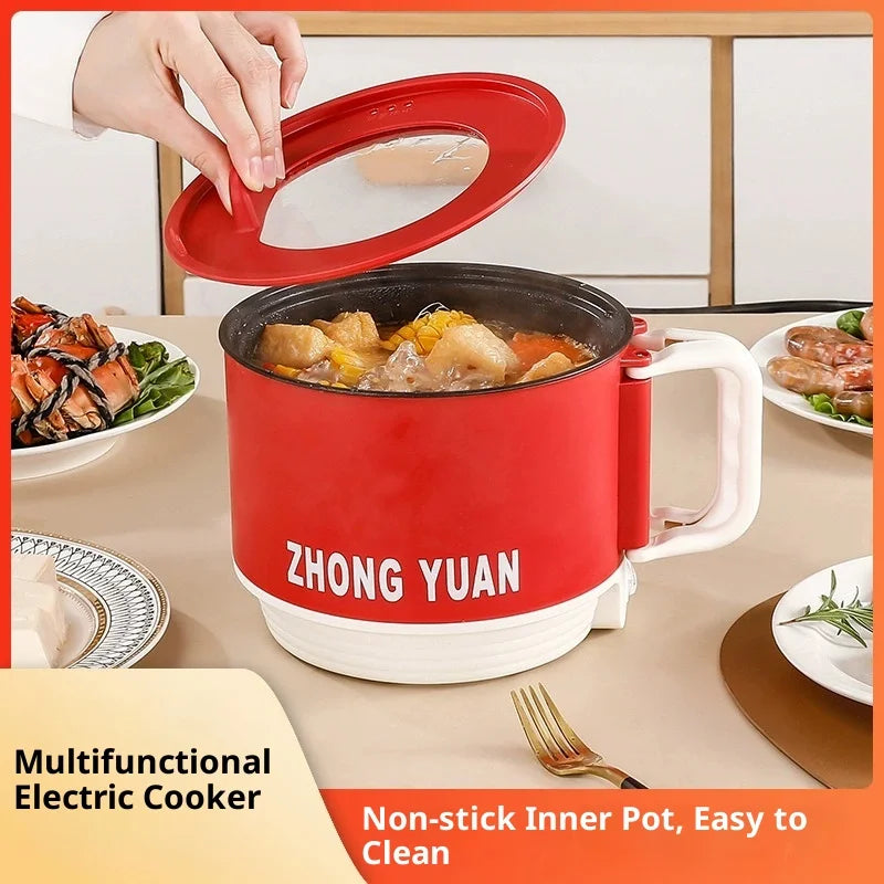 Folding Electric Pot Multifunctional Mini Cooker 15L Portable for Instant Noodles Dormitory Travel Fast Heating Auto Shut Off