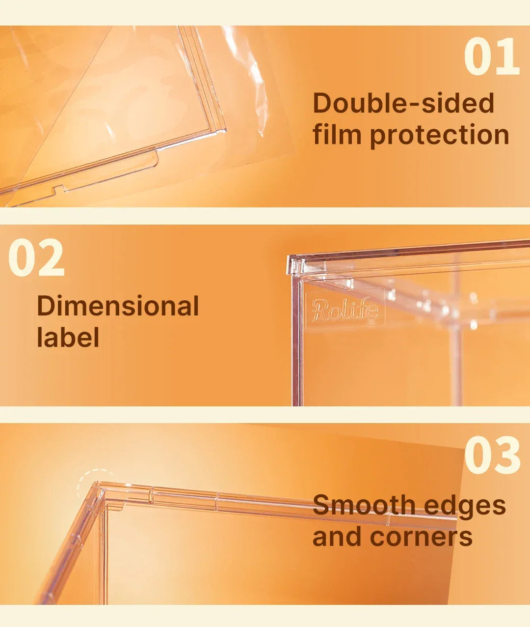 Robotime Rolife Dust Proof for All Miniature House Dollhouse Display Box Home Decoration Easy to Assembly