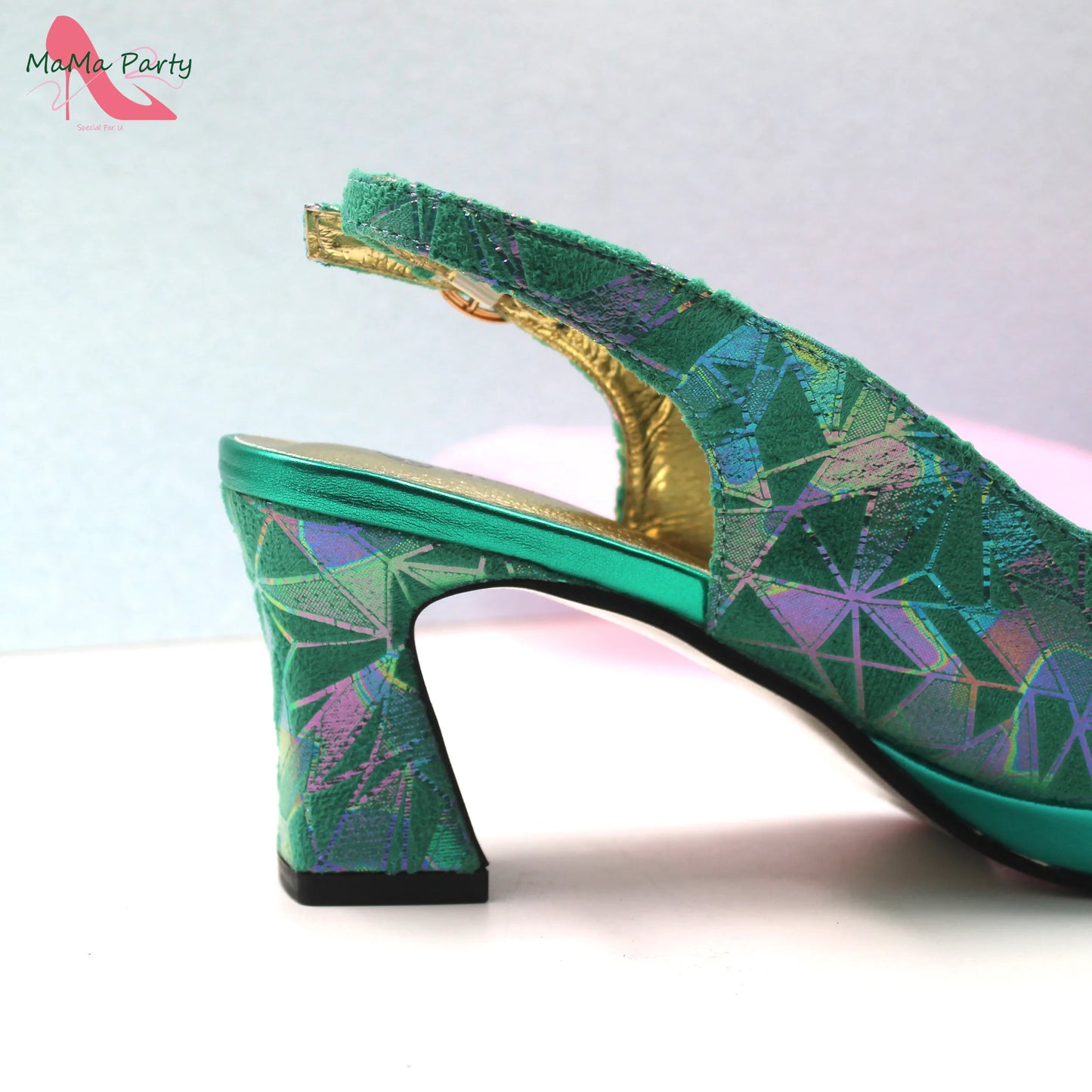 Fashion Peep Toe Sandals Italian Design Nigerian Shoes and Bag Set in Fuchsia Color Sweet Style for Wedding Party