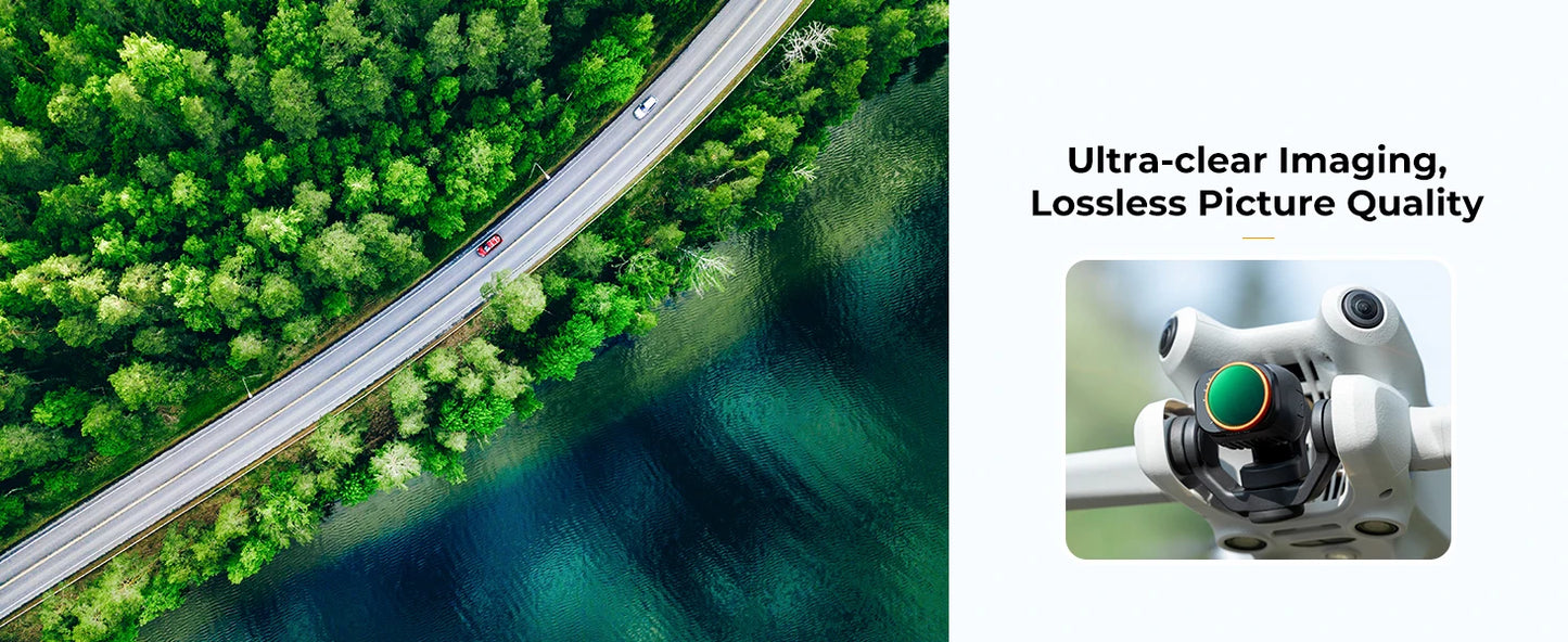 K&F CONCEPT Drone Lenses Filter for DJI Mini 4 Pro Filter UV CPL ND NDPL16 32 64 128 256 Black Mist 1/4 ND1000 Camera Filter Set