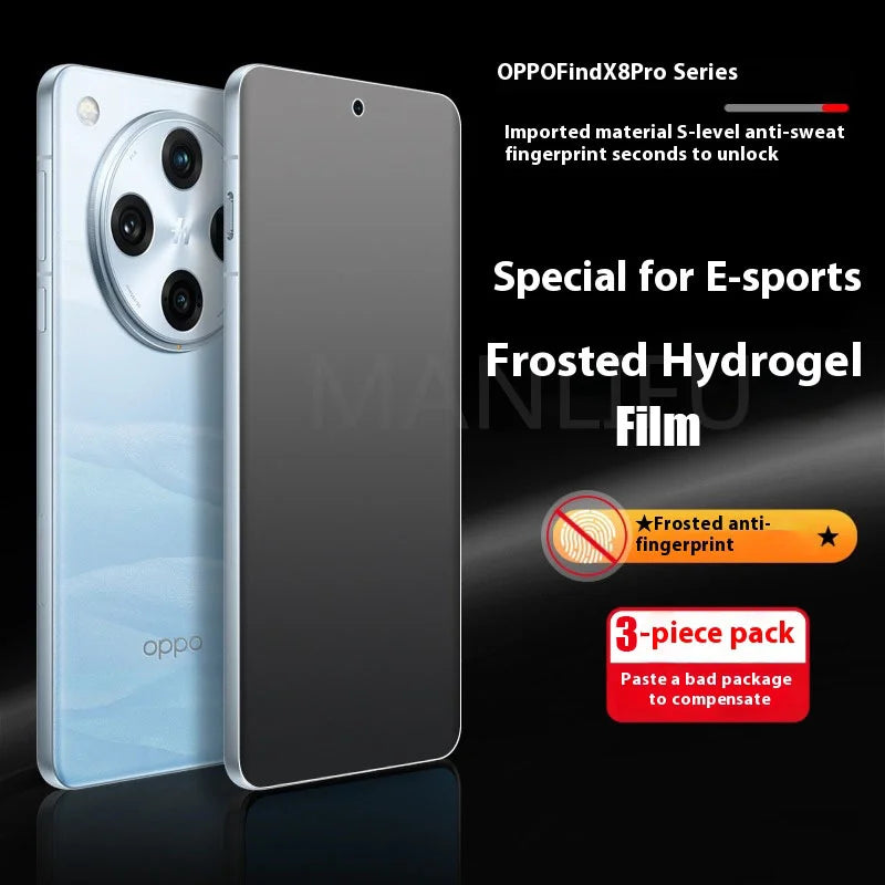 3 Pieces Matte Hydrogel Film for OPPO FindX8 X8Pro Full Cover TPU Clear Screen Protector For Oppo Find X8 X7 X6 X5 X3 Pro