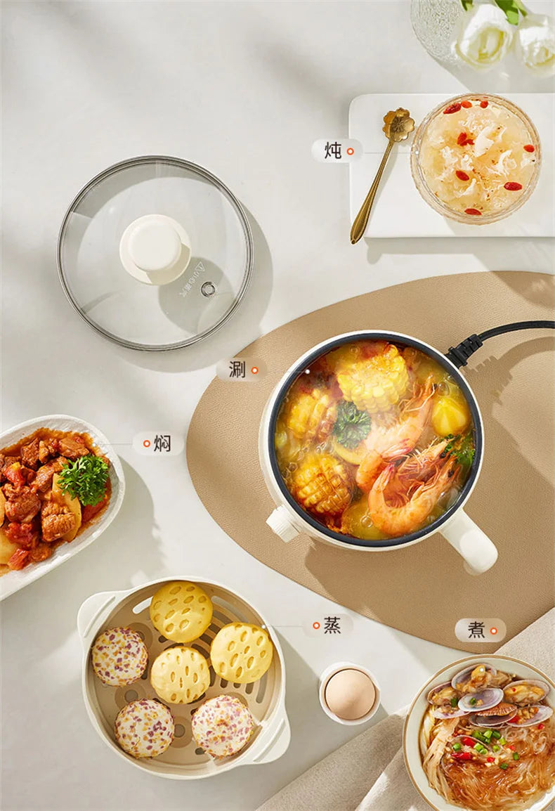 Joyoung Electric Cooker 1.8L Multifunctional Electric Cooking Pot Rice Porridge Noodles Cooker For Home Dormitory 2025 New
