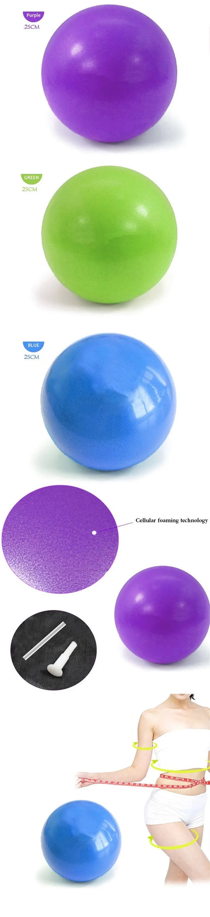 Mini Yoga Ball Physical Fitness ball for fitness Appliance Exercise balance Ball home trainer balance pods GYM YoGa Pilates 30cm