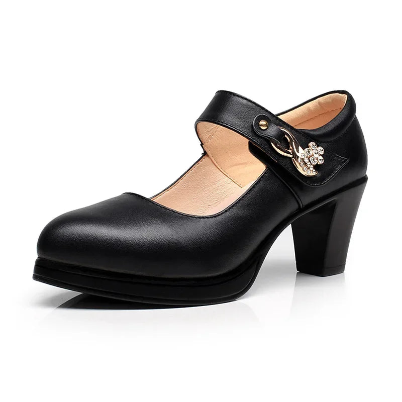 5 8 10cm Small Size 32-44 Elegant Gold Silver Wedding Shoes Women Platform Pumps 2026 Block High Heels Shoes Dress Office Model