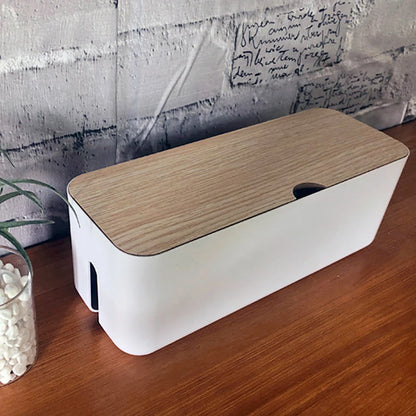 Cable Storage Box Power Strip Wire Case Anti Dust Charger Socket Organizer Network Line Storage Bin Charger Wire Management New