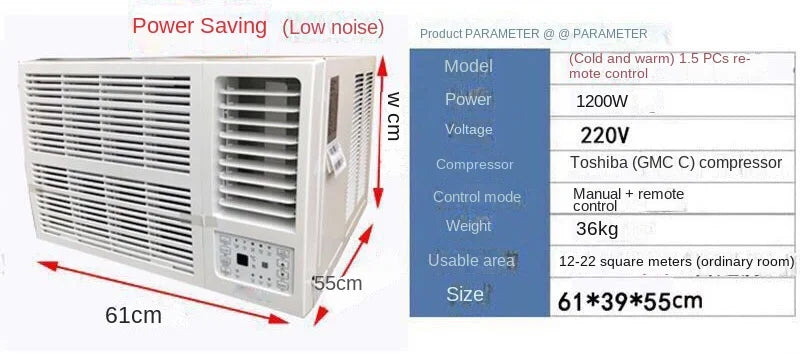 Compressor Window Machine Window Air Conditioner Single Cold Cooling and Heating 1P 2P Mobile Air Conditioner All-in-One Machine