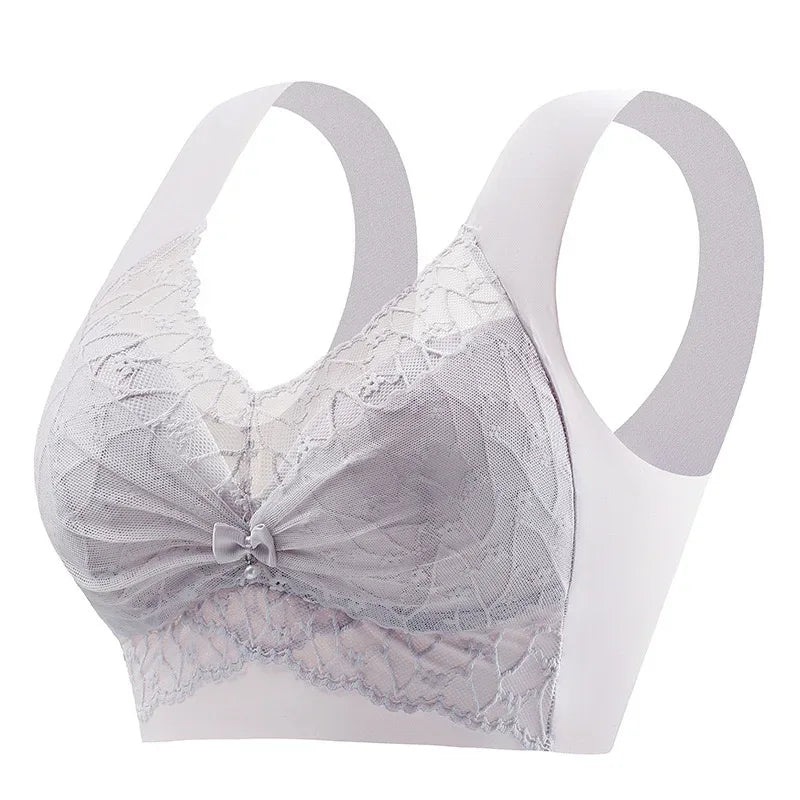 Beautiful Back Bra For Women, Fixed Cup, Adjustable, Seamless Push-up, Secondary Breasts, Anti-sagging, Lace Vest Bra