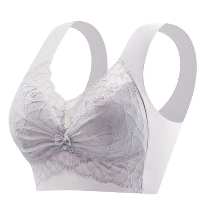 Beautiful Back Bra For Women, Fixed Cup, Adjustable, Seamless Push-up, Secondary Breasts, Anti-sagging, Lace Vest Bra