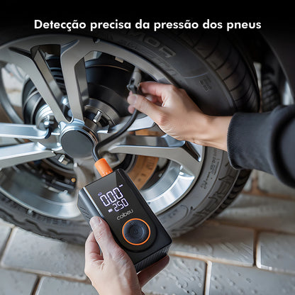 60W Wireless Portable Inflation Pump, 1800mAh Dual Battery, 5 Modes (Car/Bicycle/Motorcycle), LED, Auto Shut-Off, Type-C