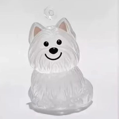 Cute Clear Puppy Hair Memorial DIY Pendant Keychain Decor Keepsake Capsule Pet's Dog Fur Container Pet Lovers Home Display Gifts