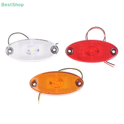 1PC 12V 24V Led Side Marker Lights for Trailer Trucks Caravan Side Clearance Marker Light Lamp Led Lorry Amber Red White