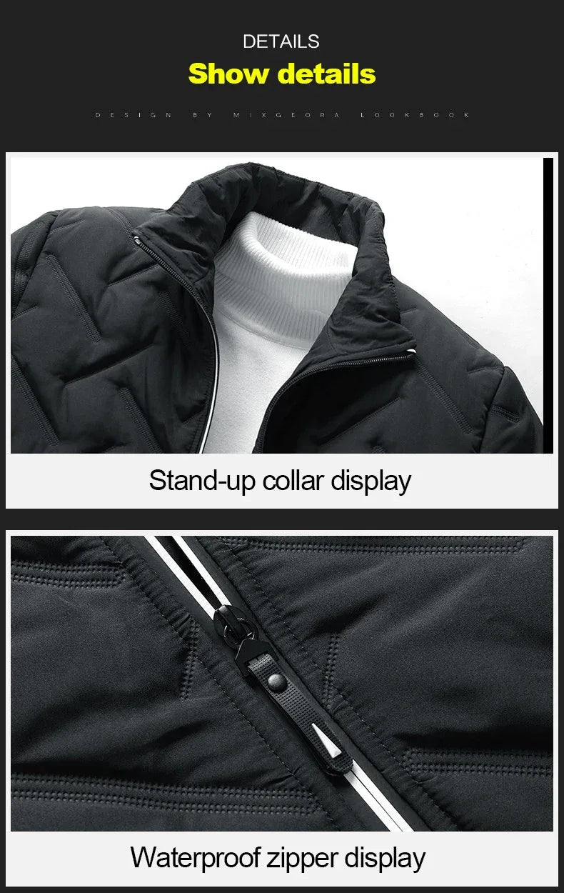 Men Bomber Jacket Casual Autumn Winter Jacket Thicken Men Fashion Clothing 2022 Streetwear Cotton Padded Jacket Slim Fit Coat