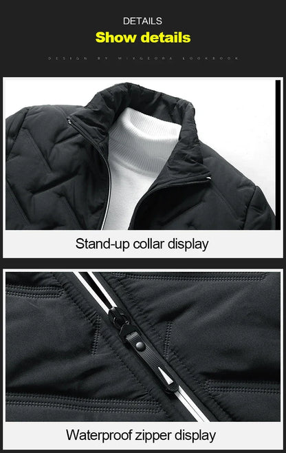 Men Bomber Jacket Casual Autumn Winter Jacket Thicken Men Fashion Clothing 2022 Streetwear Cotton Padded Jacket Slim Fit Coat