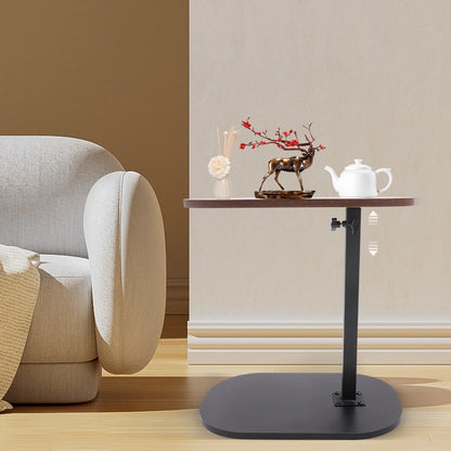 Table d'appoint moderne autoportante en forme de C, petite table basse, table d'appoint réglable en hauteur