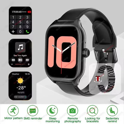 New Smart Watch Bluetooth Calls Men Women Smartwatch Heart Rate Monitor IP68 Waterproof Fitness Bracelet Custom Watch Face Pk H9