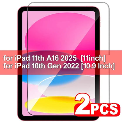 For IPad A16 11th 2025 Tempered Glass Shatterproof Screen Protectors for IPad 11th 10th Air 11 11inch 13 13inch Protective Film