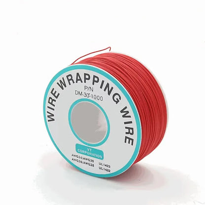 1Pcs 250M 30AWG Wire Cable 8 Color PCB Soldering Fly Iine Breadboard Jumper Colored Insulation Wrap Cable Tinned Pure Copper