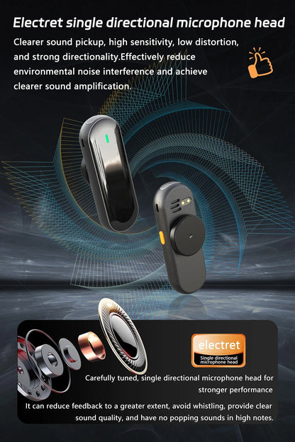 Mini Wireless Megaphone Speaker With Lavalier microphone Portable Voice Amplifier for Teachers, Elderly, Tour Guides, Coaches,