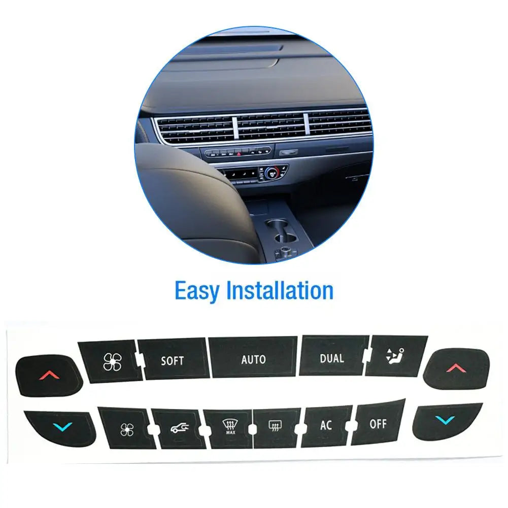 Air Conditioning Control Panel Button Repair Sticker For Renault Megane/ Master/ Scenic Radio Audio Button Repair Decals Sticker