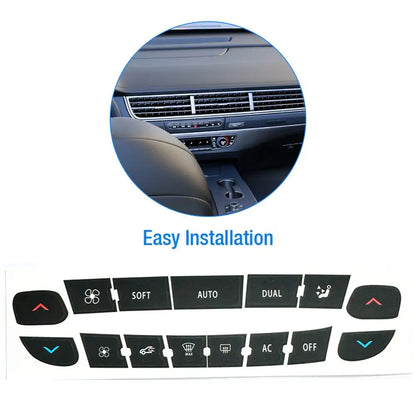 Air Conditioning Control Panel Button Repair Sticker For Renault Megane/ Master/ Scenic Radio Audio Button Repair Decals Sticker