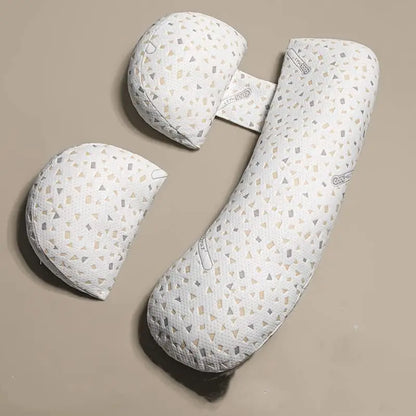 Pregnancy Pillow Maternity Pillow for Side Sleeping Soft Pregnancy Body Pillow Maternity Pillow w/ Detachable Adjustable Pillow
