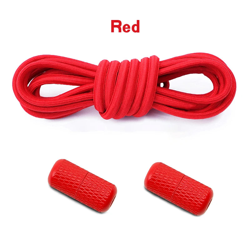 17 colors Round Elastic Laces without ties Metal Buckle Shoelace Sneakers Quick shoelaces Shoe Accessories 1Pair/2Pair