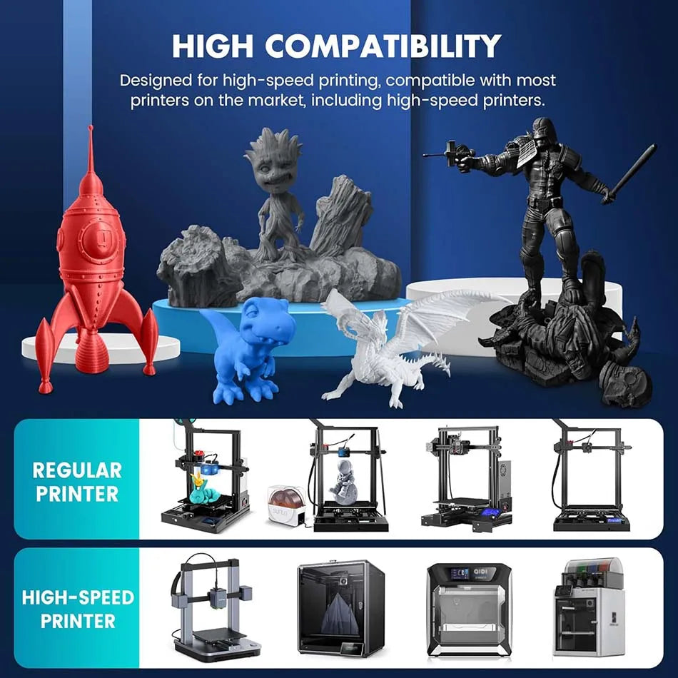 JAYO PLA/PLA META/PETG/SILK/PLA+/Wood/ ABS/Marble 3D Printer Filament 1.75mm 5KG 3D Printing Materials for 3D Printer&3D Pen