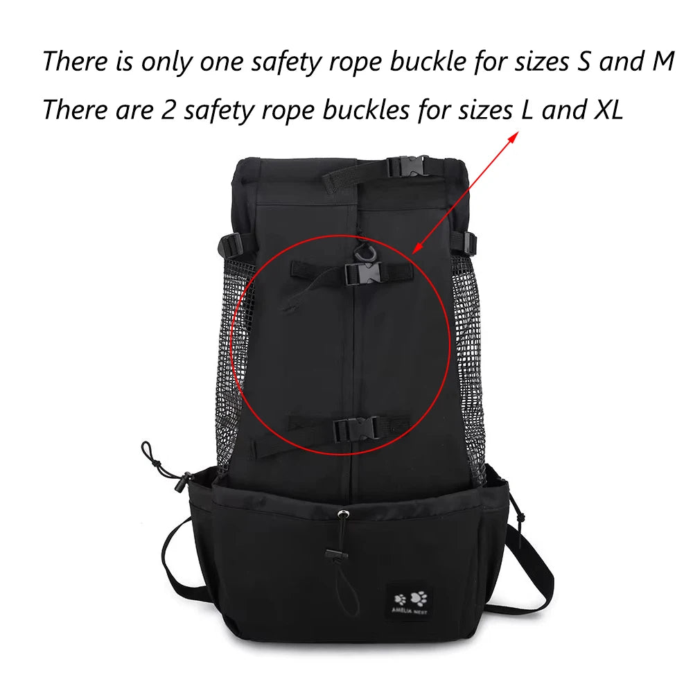 Travel Riding Driving Pet Carrier Backpack Carring Supplies for Medium Large Dogs Camouflage Big Dog Bags Samoyed Labrador Corgi