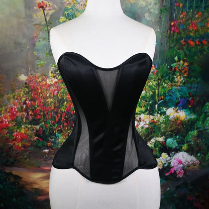 Sexy Thin Body Shaper Underwear Corset Waist Trainer Lingerie Lace Corsets Perspective Mesh Shapewear Women Fashion Clothes Faja