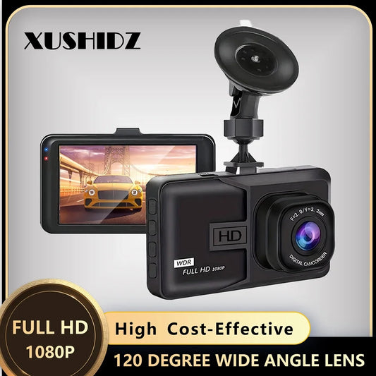 XUSHIDZ NEW 1080P HD Dash Camera Loop Recording Car Vehicle DVR Video Recorder Dashcam Night Vision 24h Parking Monitor G-sensor by PDG ibma