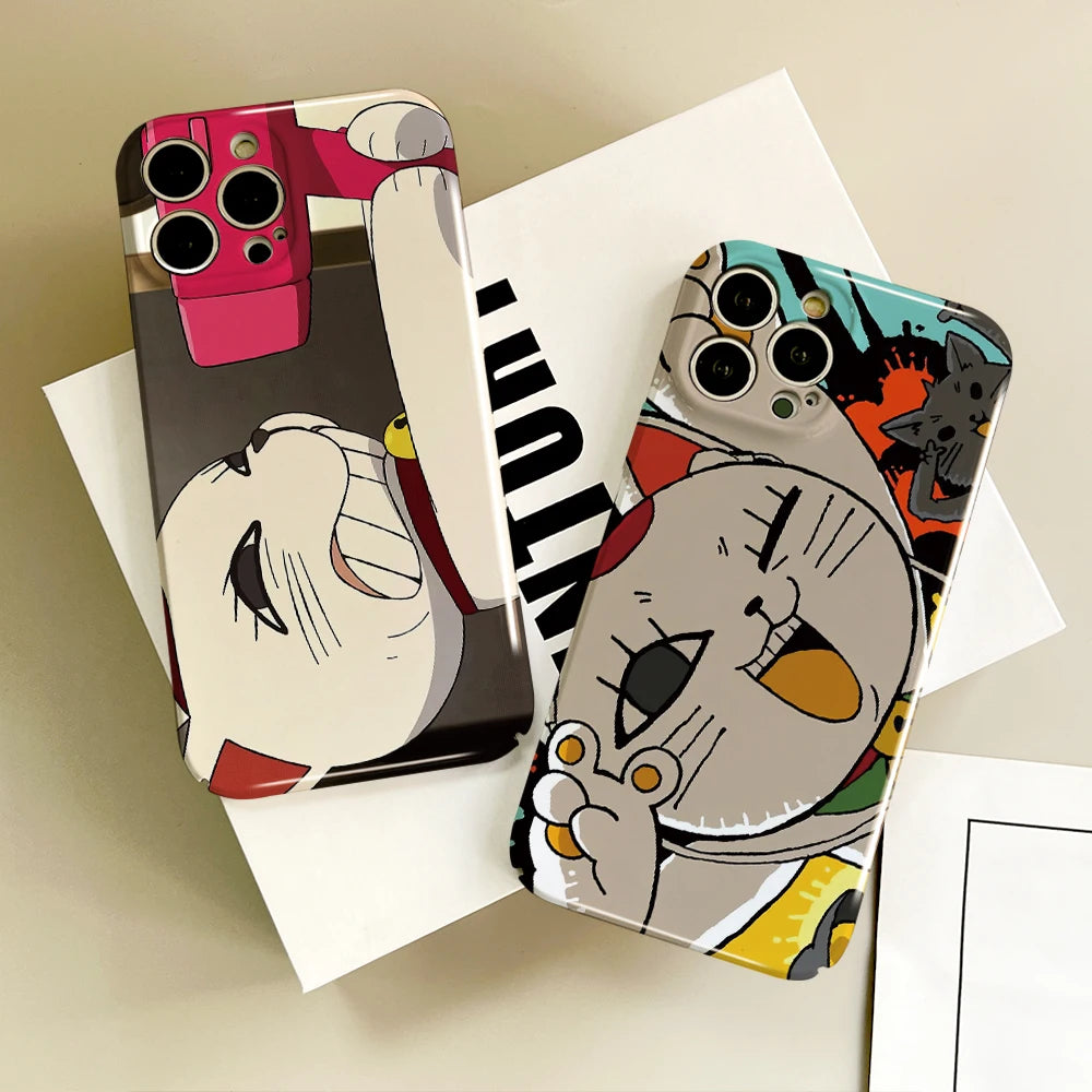 ANIME d-Dandadan t-turbo baba Granny Phone Case For IPhone 16 15 14 13 12 11 Plus Pro Max Mini Glossy HD Hard Cover Film Shell