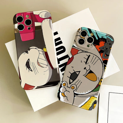 ANIME d-Dandadan t-turbo baba Granny Phone Case For IPhone 16 15 14 13 12 11 Plus Pro Max Mini Glossy HD Hard Cover Film Shell