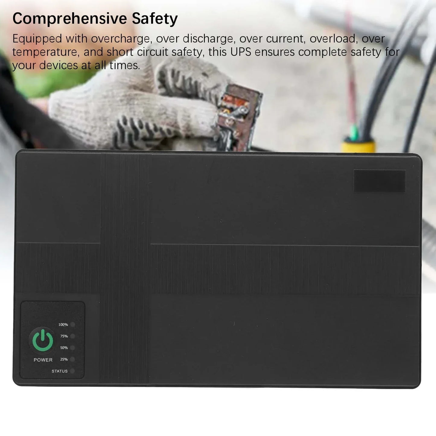 UPS Battery Backup 20000mah Uninterruptible Power Supply Backup Battery Power Supply for Camera Router MP3 MP4 Players